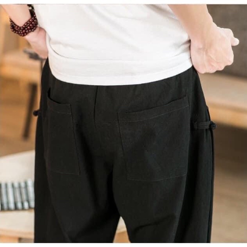 Quần Jogger nam Thiết kế chuẩn phom bo gấu.