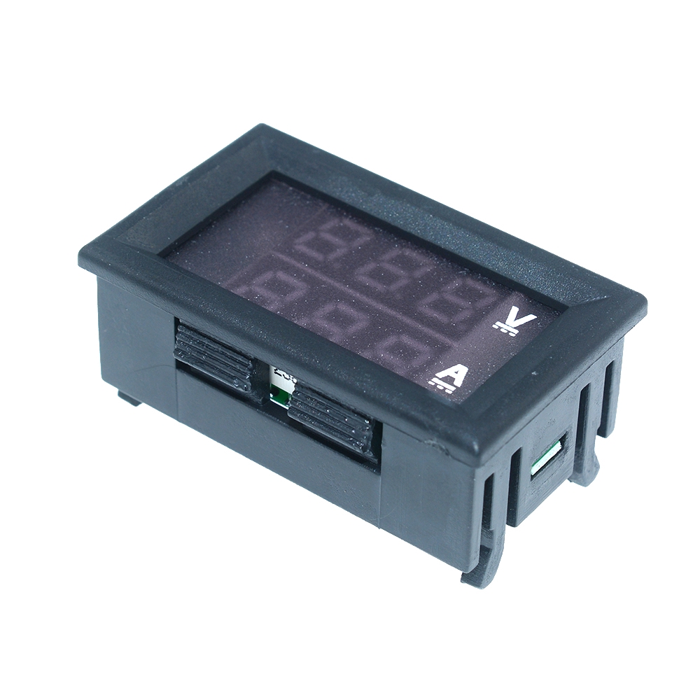 Đồng hồ đo điện áp vá cường độ dòng điện DC 0-100V 10A hai màn hình LED kỹ thuật số 0.36 inch