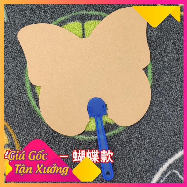 Bộ 10 quạt giấy cán nhựa cho bé học vẽ - MỘC XINH