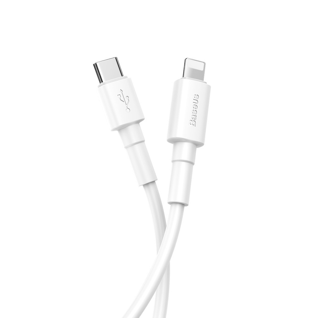 Cáp sạc nhanh PD 18w TypeC to Baseus Mini White 1m CATLSW-02