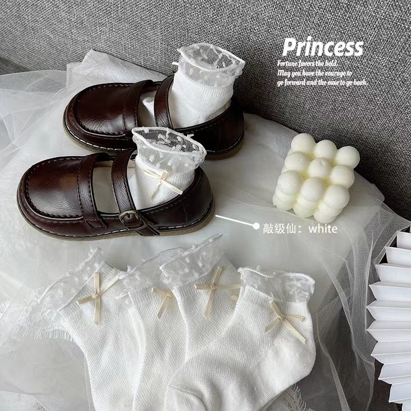 Tất ren tiểu thư tất công chúa đáng yêu cho bé gái phong cách Hàn Quốc size 2-12y