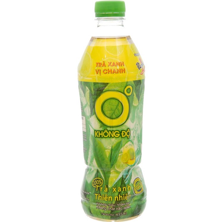 Lốc 6 chai trà xanh Không Độ vị chanh 455ml | BigBuy360 - bigbuy360.vn