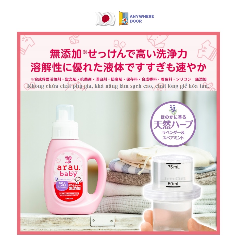 Nước giặt Arau Baby dạng bình 800ml/túi 720ml