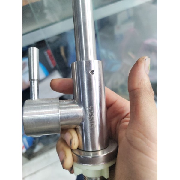 vòi chén lạnh inox 304 cần lò xo