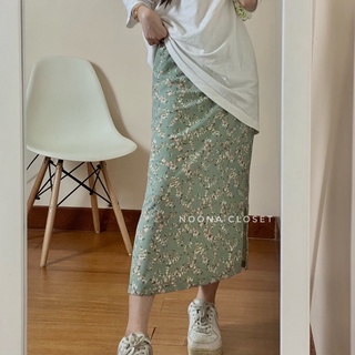 Floral midi skirt - Chân váy midi hoa
