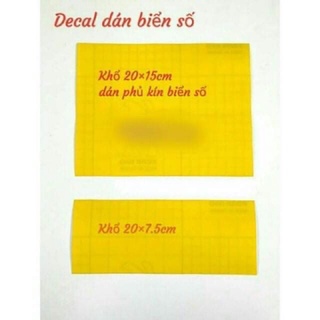Decan dán biển số