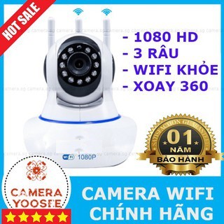 Camera IP Robo Yoosee 3 anten HD FBlink GT3442 2.0Mpx có màu ban đêm