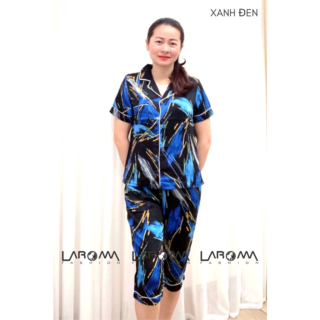 Bộ pijama hoạ tiết lửng nữ Laroma