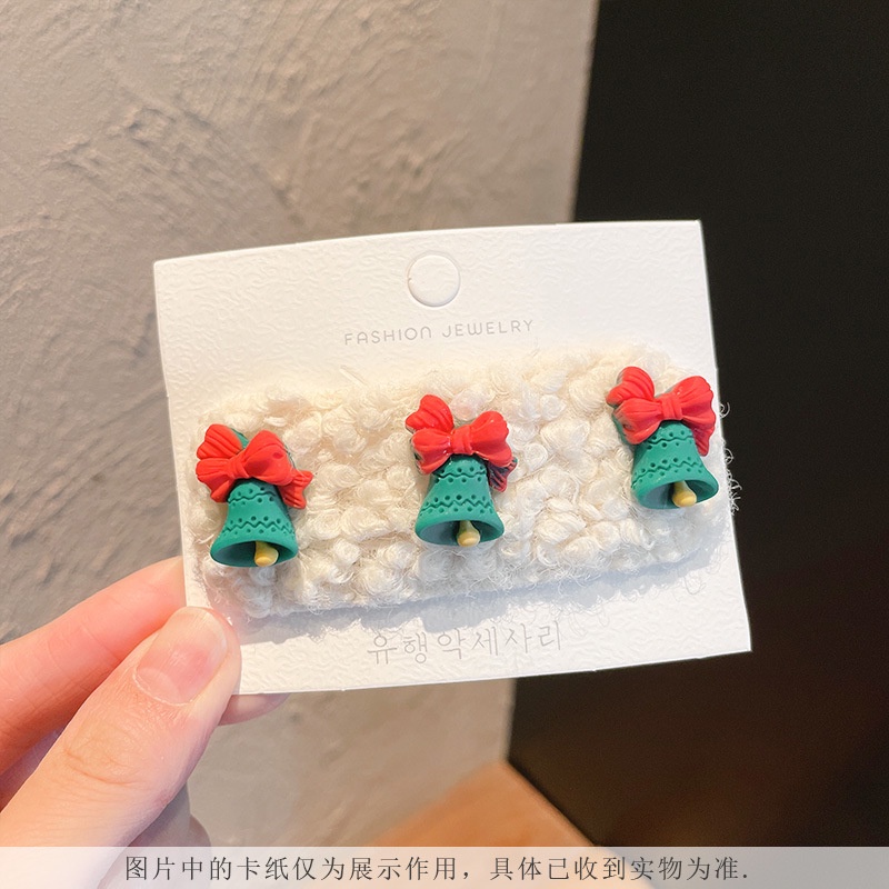 Kẹp tóc hình cây thông/ tuần lộc dễ thương cho nữ