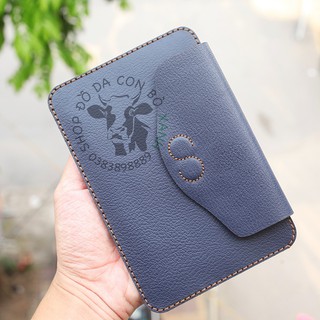 Ví đựng giấy tờ xe, đăng kiểm da bò thật handmade Mẫu 03