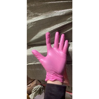 Mua Găng tay cao su không bột(Màu Hồng) hộp 100c
