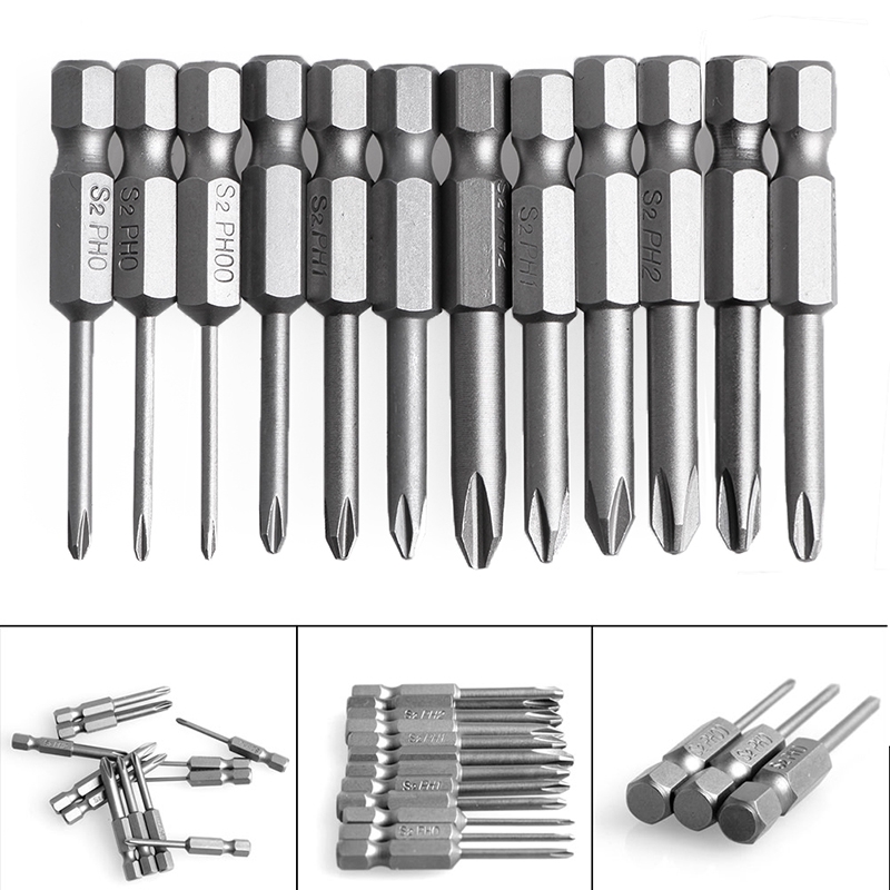 Set 12 đầu tua vít lục giác 50mm 1/4inch tiện lợi