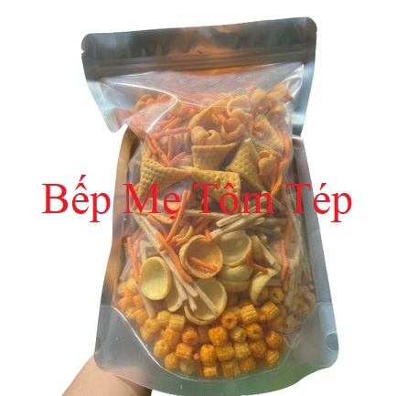 Snack TÁ LẢ Bim Bim thập cẩm mix nhiều vị đóng gói túi Zip giòn tan thơm ngon bịch 500G - 1Kg
