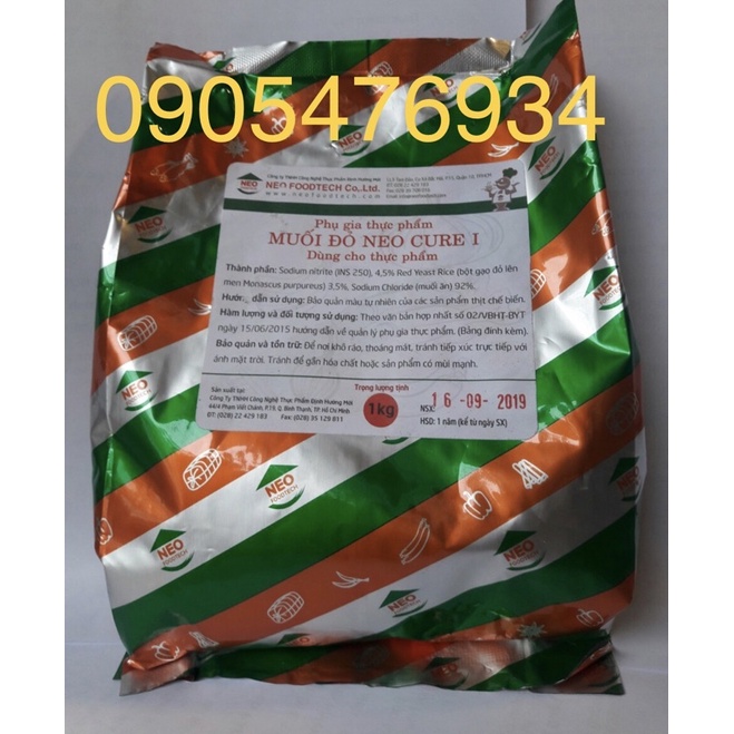 muối đỏ Neo Cure I phụ gia tạo màu đỏ hồng của thịt