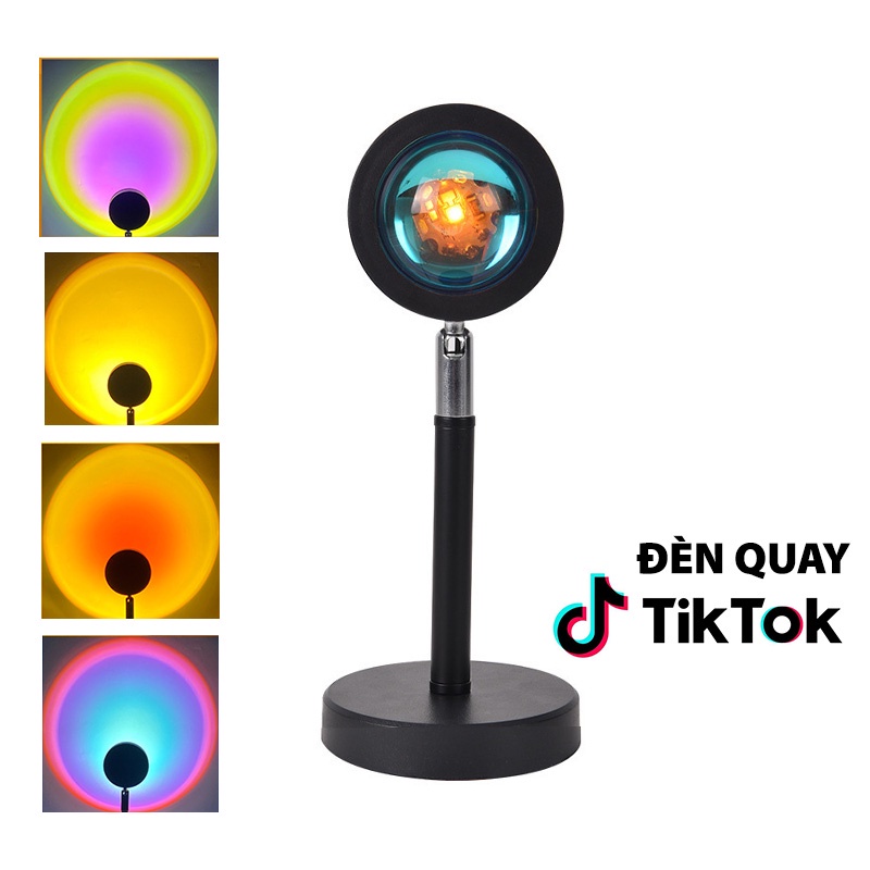 Đèn Hoàng Hôn 4 Màu livestream Chuyển Màu Đèn Led Trang Trí Quay Tik Tok Hot Nhất Hiện Nay LED Sunset