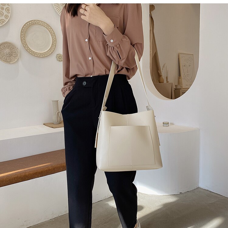 Túi Đeo Vai JASMIN NOIR Sức Chứa Lớn Thời Trang Thu Đông 2020 Dành Cho Nữ