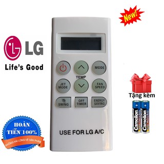 Điều khiển điều hoà LG các dòng máy lạnh LG v10-v18 s12ena - Hàng tốt [ tặng kèm pin ]
