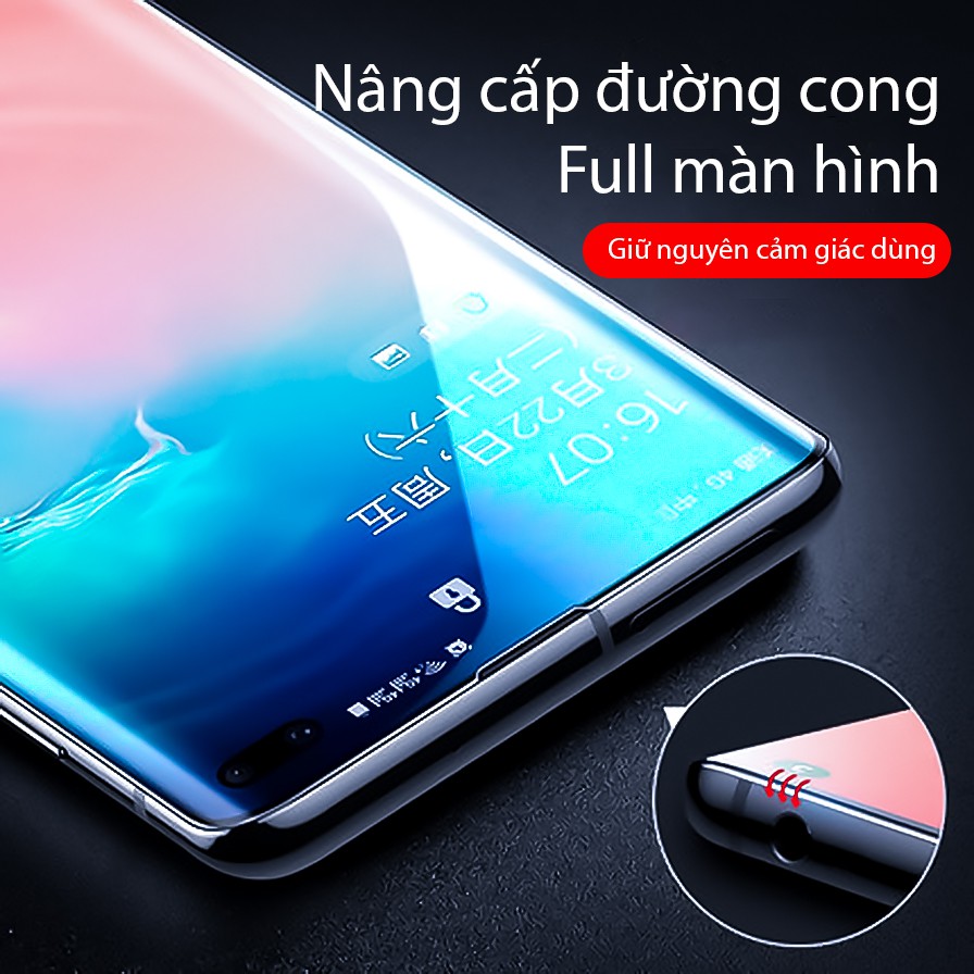 Miếng dán màn hình Kính cường lực độ cứng 9H chống trầy xước full màn hình dành cho Samsung S7 edge, S8, S9, S10