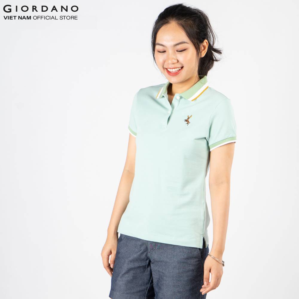 Áo Thun Polo Nữ Giordano Màu xanh lá 0531936219