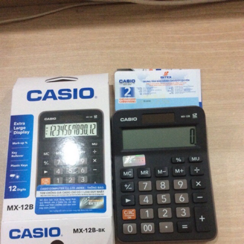 Máy tính Casio MX12B-BK