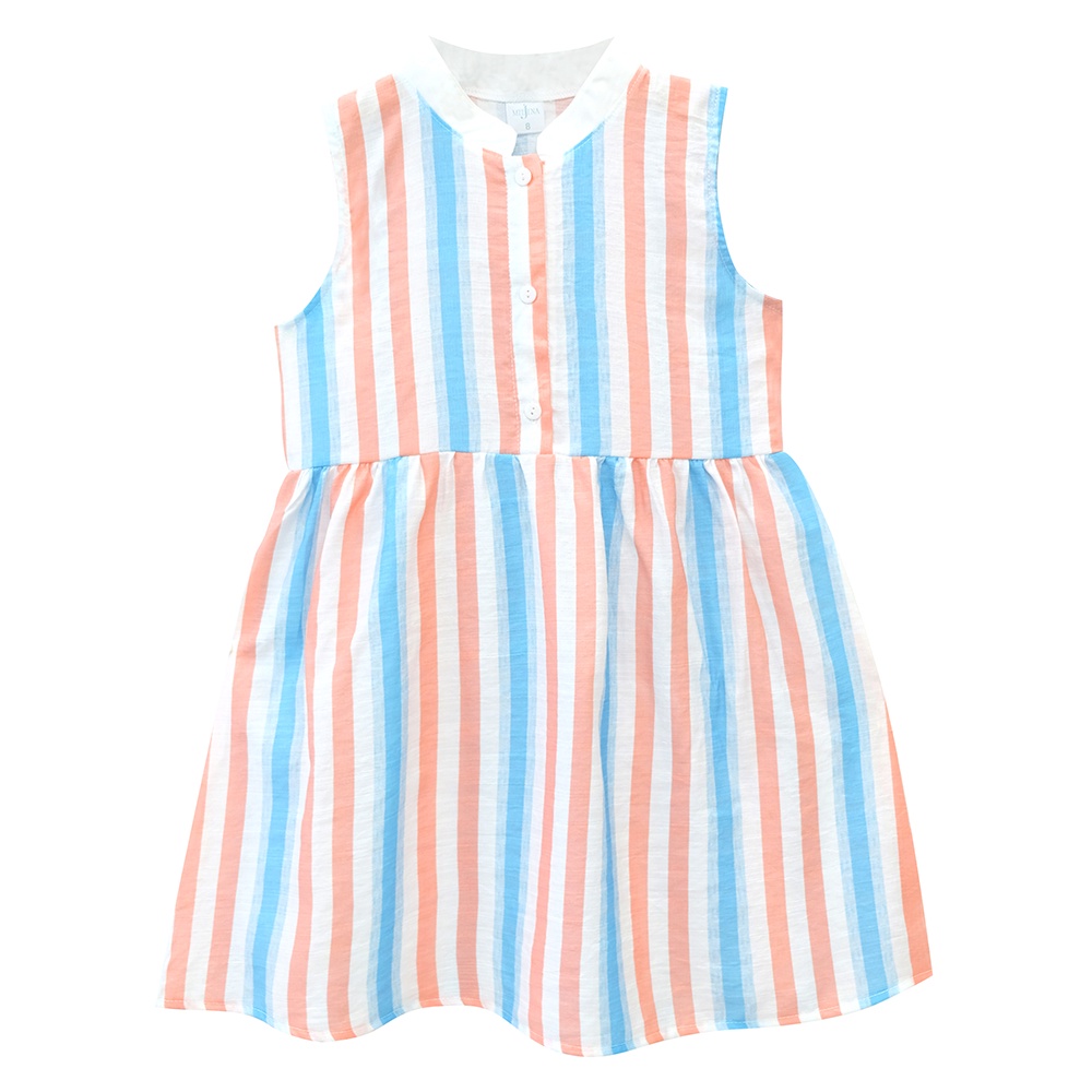 Váy Bé Gái Sát Nách Vải Kate Sọc 14 - 34 kg MEEJENA - 2565