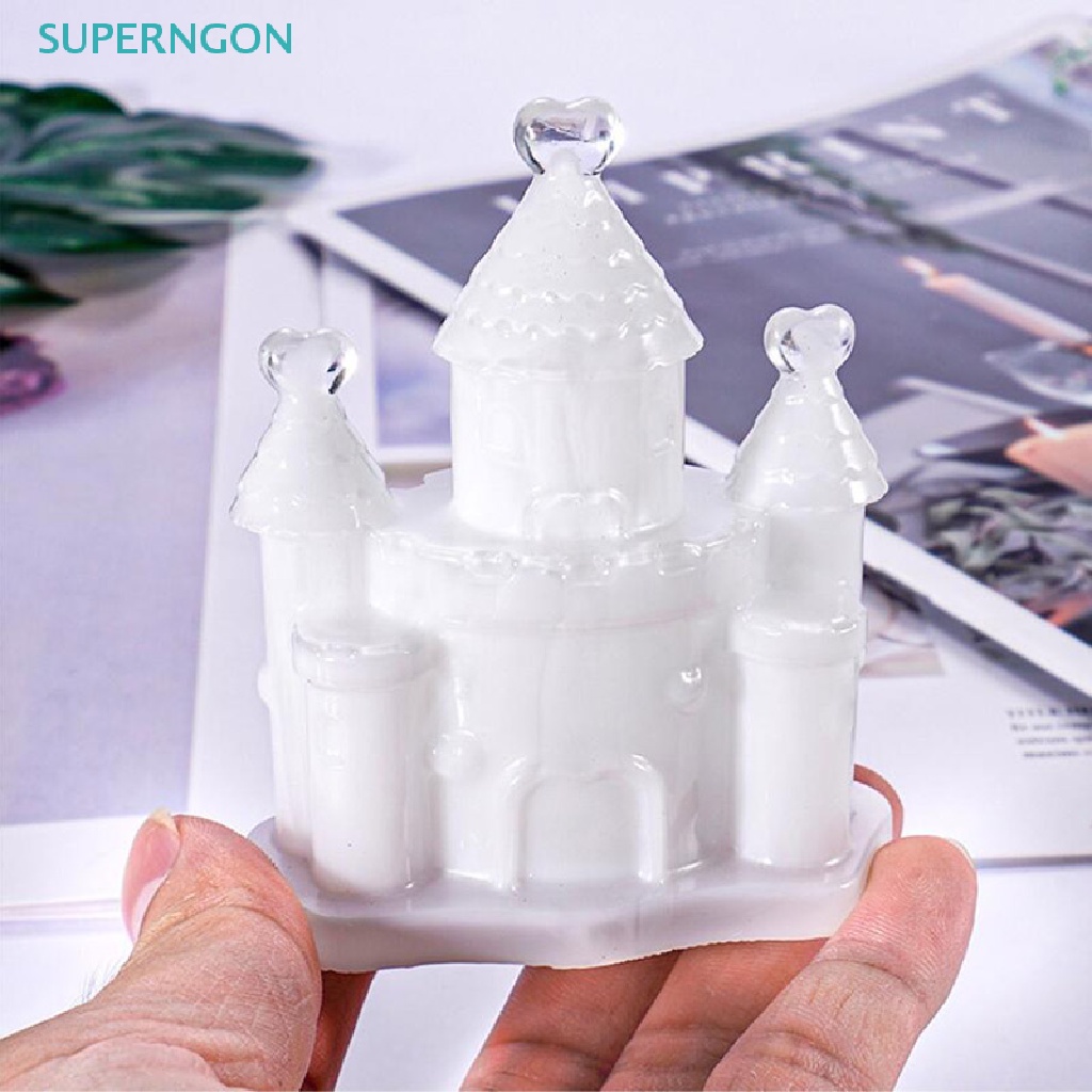 Khuôn Silicone Tạo Hình Lâu Đài 3D Trang Trí Thủ Công