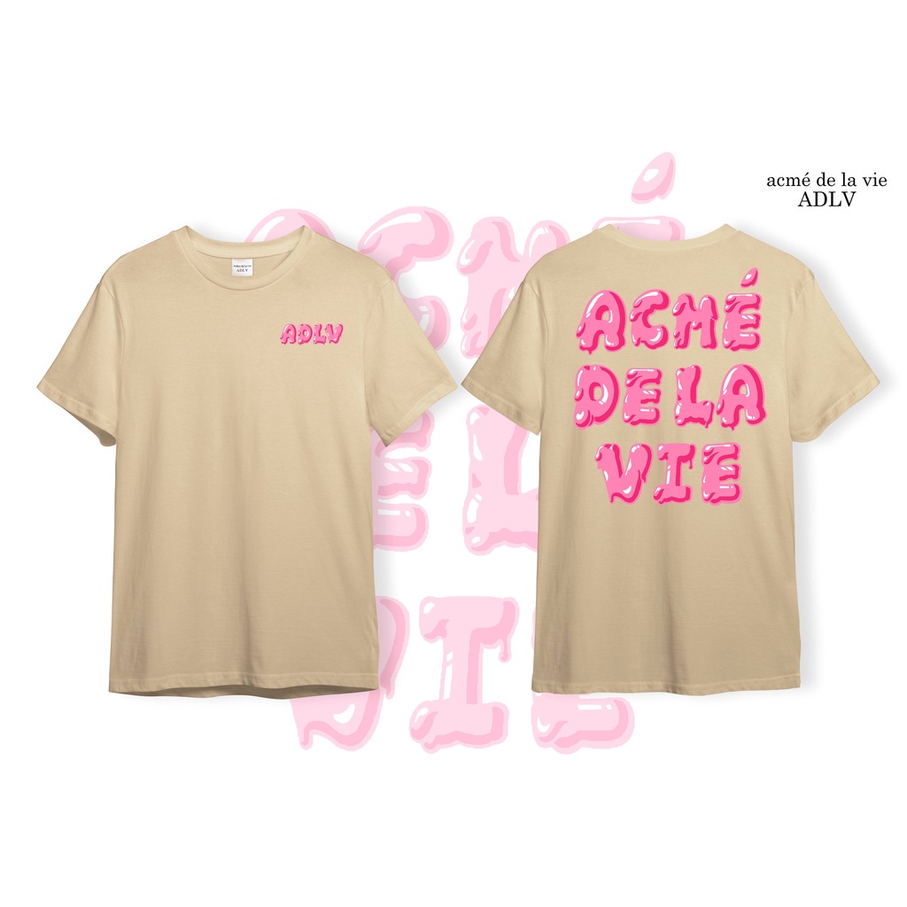 Áo ADLV Thun Cotton CAO CẤP   - Mẫu số 27 - ADLV Logo Chữ Hồng