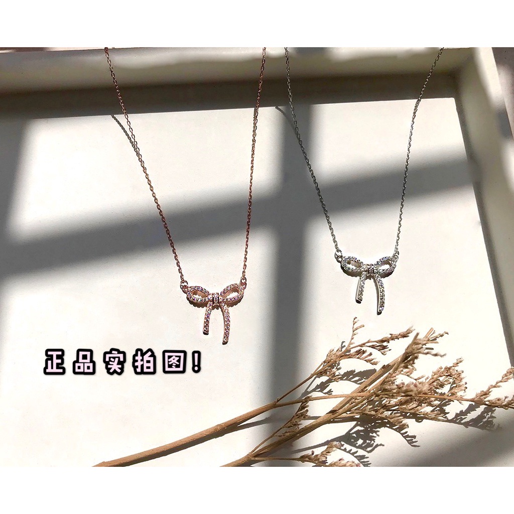 Dây Chuyền Đính Đá Zircon/Vàng Hồng/Bạc Siêu Ngắn Chống Thấm Nước Phong Cách Thời Trang Sang Trọng Cho Nữ