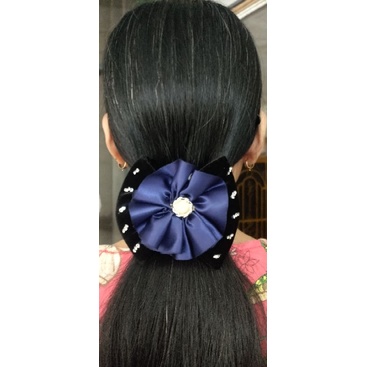 1 kẹp nhung búi lưới