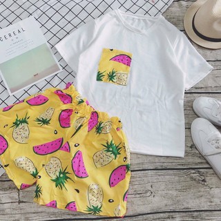 Bộ đồ lửng thun cotton  4 chiều