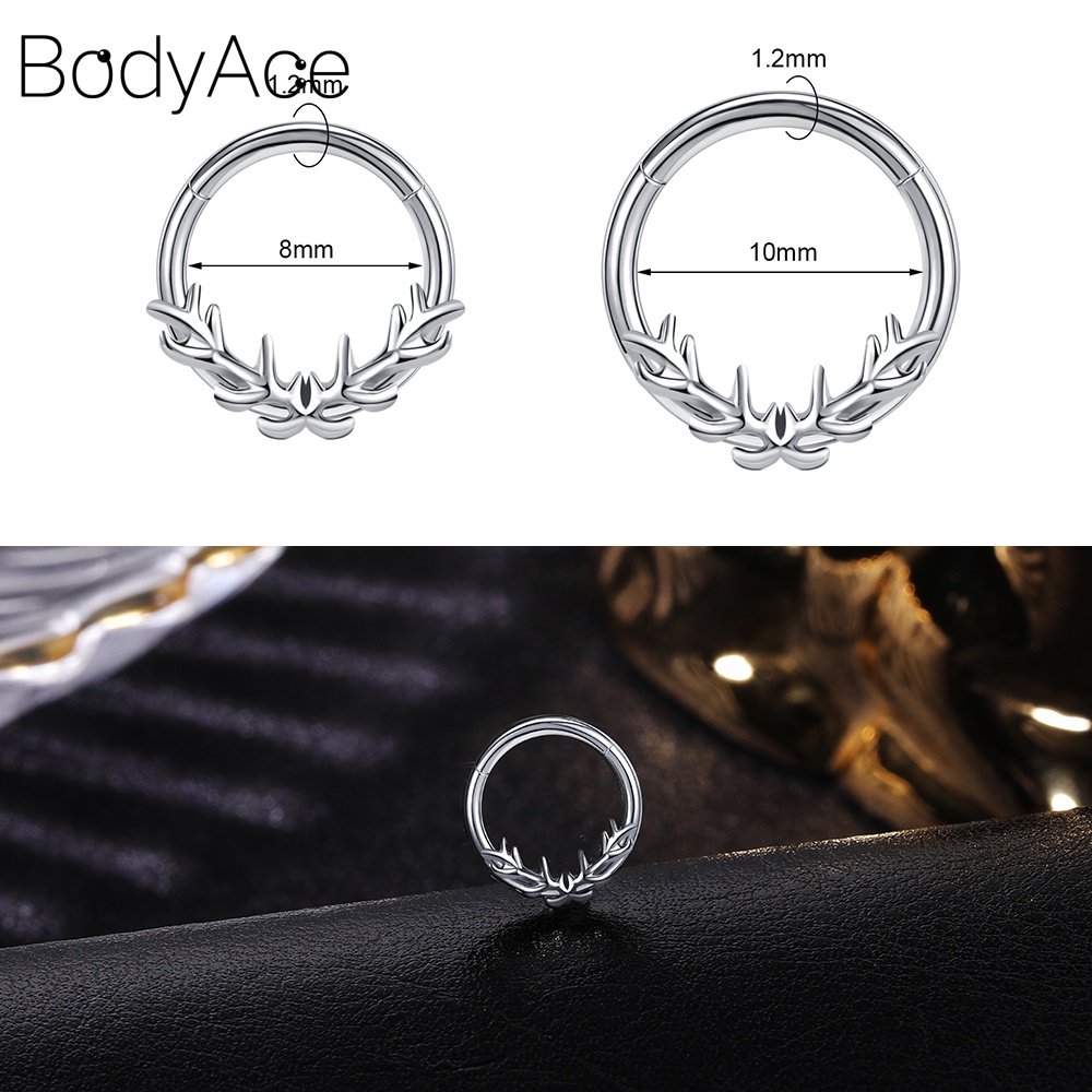 1 Khuyên Tai Cánh Bướm Đính Đá Pha Lê 8/10mm