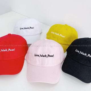 UNISEX Mũ cap live work pose Mucap175