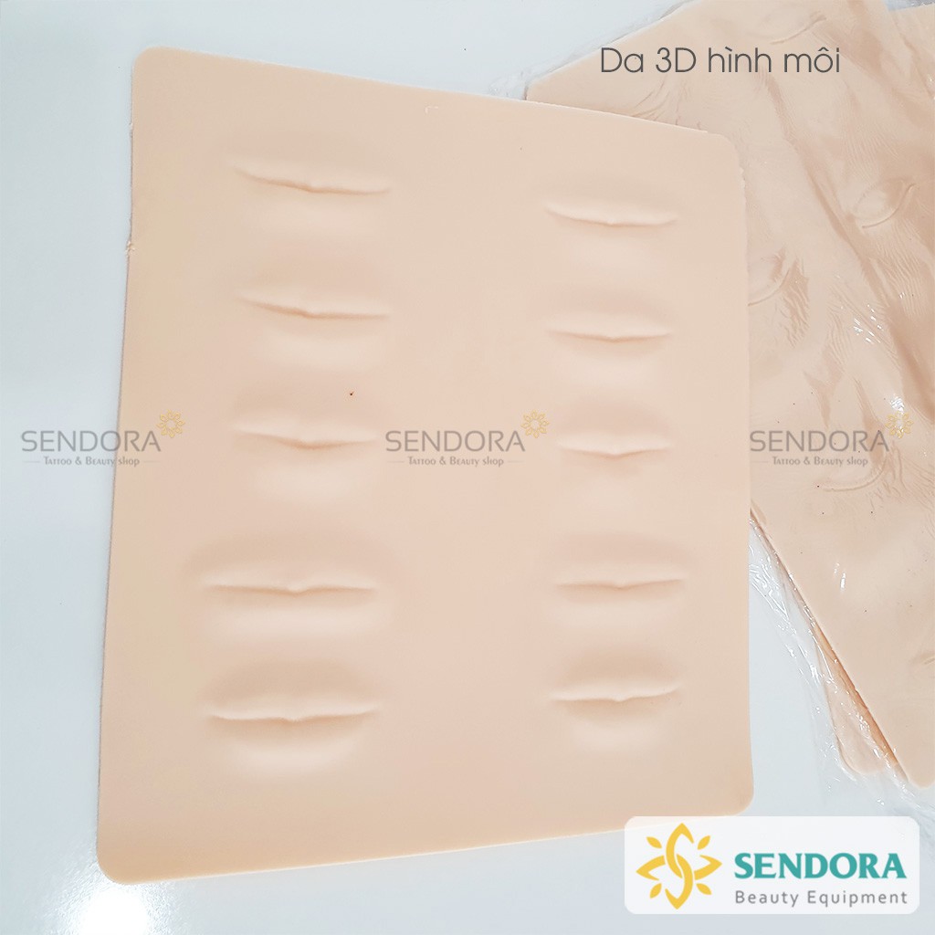 Da giả 3D - 4D tập phun xăm hình khuôn mặt, mày, môi, mí