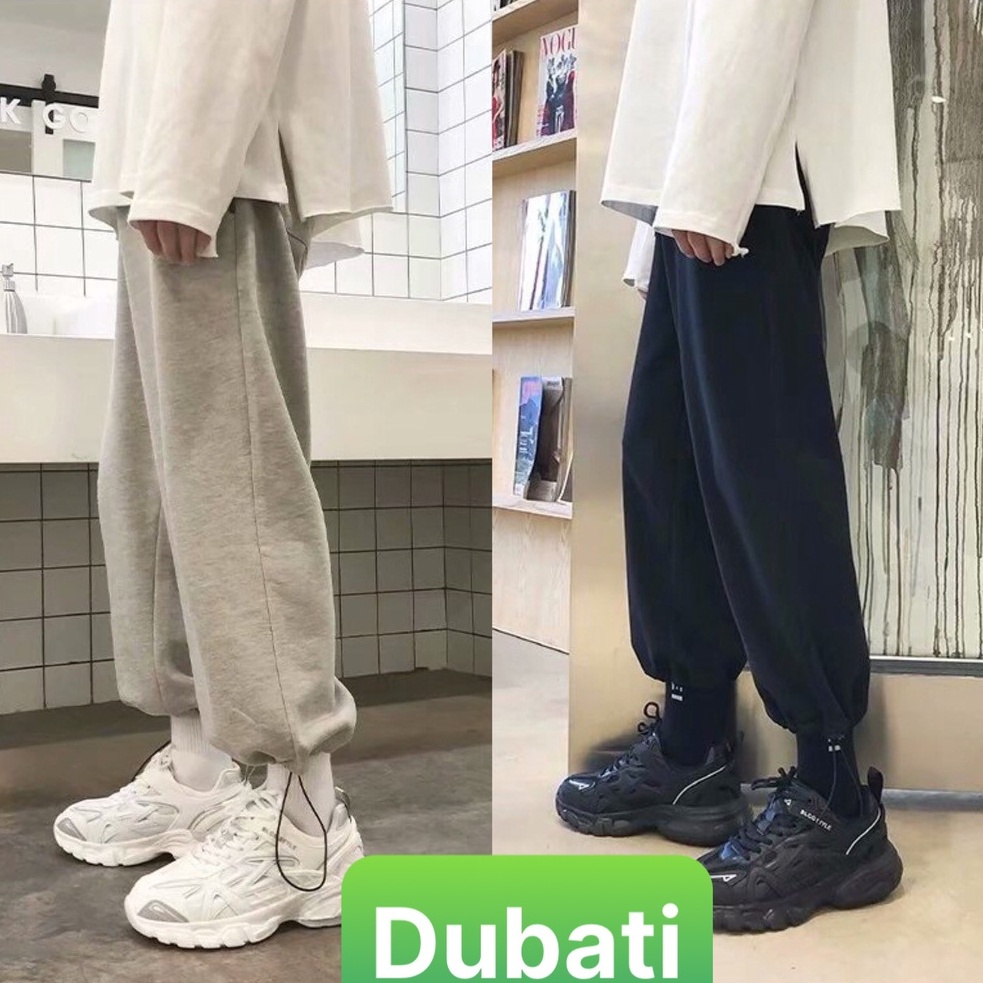 QUẦN JOGGER THỂ THAO NAM NỮ ỐNG BO HỌA TIẾT TRƠN PHONG CÁCH CAO CẤP NEW- DUBATI FASHION