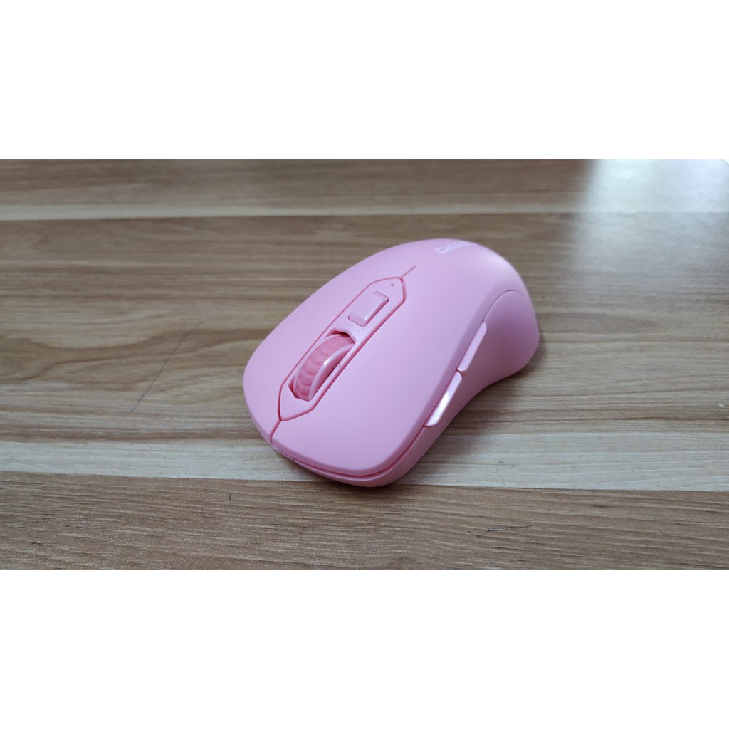 Chuột không dây DAREU LM115G Pink chính hãng Mai Hoàng BH 24 Tháng