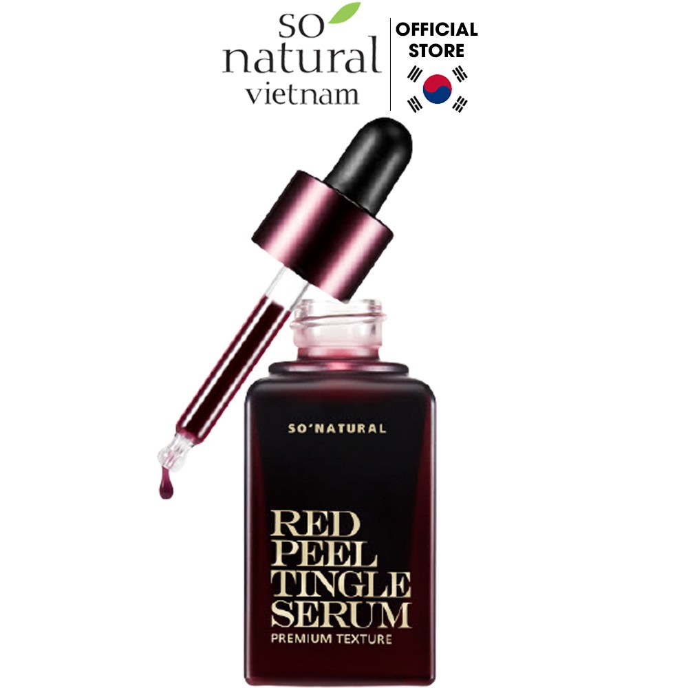 Bộ serum ngăn ngừa mụn dưỡng da Red Peel Tingle Premium 20ml Skin Booster Milk Oil Serum 30ml So Natural