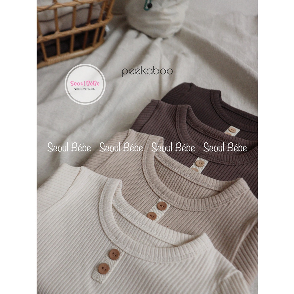 Bộ rời gân mỏng OLIVER cho bé 8-20kg hãng Peekaboo thu đông 2022