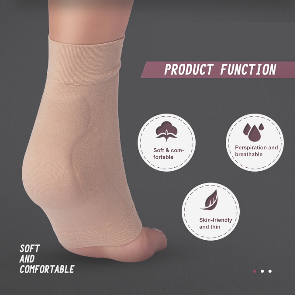 Summer062 1 Đôi gót chân silicone Đệm bảo vệ Tay áo bảo vệ Chân mềm Bảo vệ mắt cá chân Vớ bảo vệ đàn hồi