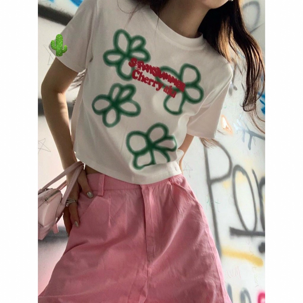 Áo thun gân HOA MẶT CƯỜI MAGB0705200