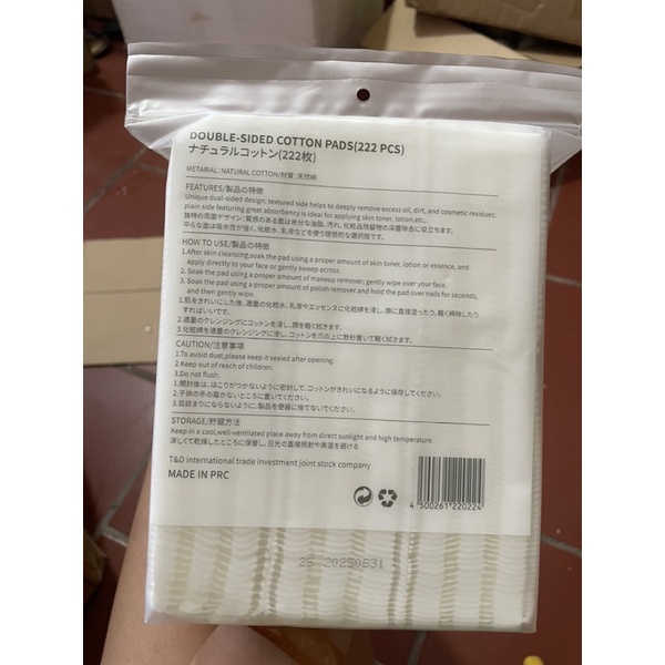 Bông tẩy trang 222 miếng