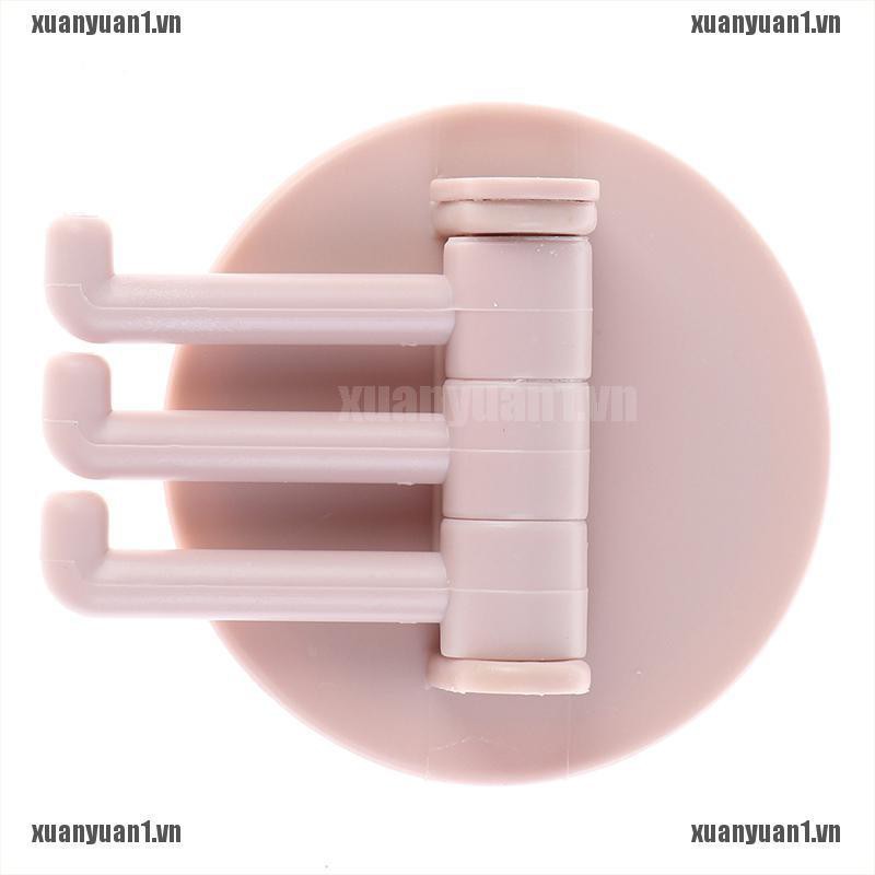 [XUANYUAN1] Móc Treo Đồ 3 Nhánh Dạng Xoay Liền Mạch Sáng Tạo Cho Phòng Tắm