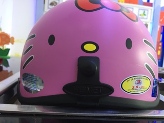 Combo nón Hello Kitty 1/2 kèm kính uv400