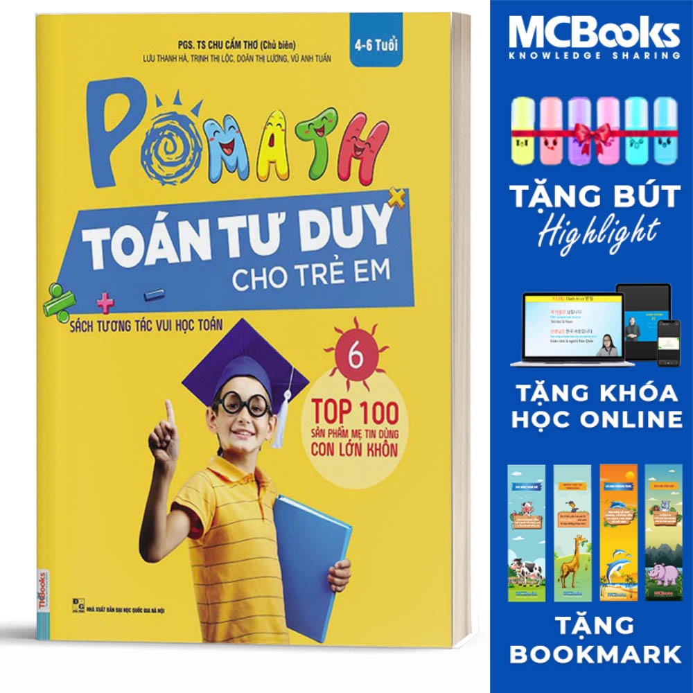 Sách - Pomath - Toán tư duy cho trẻ em - Tập 6