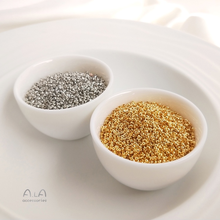 Set 100 Nút Khóa Đồng 18K Nhiều Màu Sắc Dùng Làm Trang Sức Thủ Công DIY