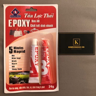 Keo AB chống nước EPOXY Tân Lực Thái sử dụng trong sửa chữa đồng hồ, dán giày dép, ống nước