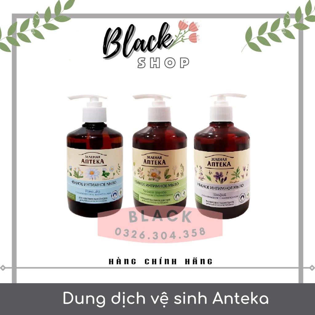 Dung dịch vệ sinh Apteka Nga [ CHÍNH HÃNG ] (3 mùi)  370ml - Dạng Gel - Cho cô bé thêm khỏe mạnh