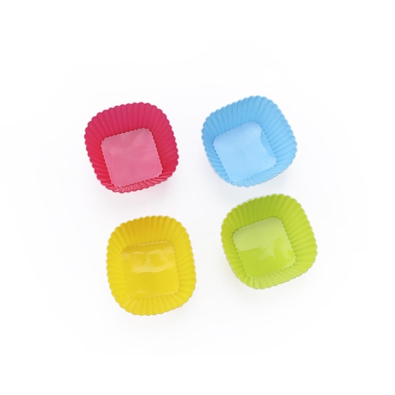 Khuôn Cupcake Silicon , Khuôn Làm Bánh Bông Lan Cupcake, Muffin, Thạch, Rau Câu