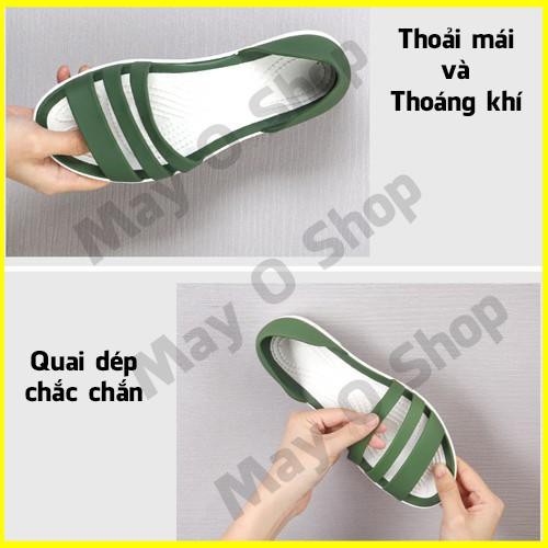 Dép Đế Bệt Nữ, Giày Thoáng Mát Đi Biển Mùa HèThời Trang Hàn Quốc Đẹp Giá Rẻ 6020 May O Shop