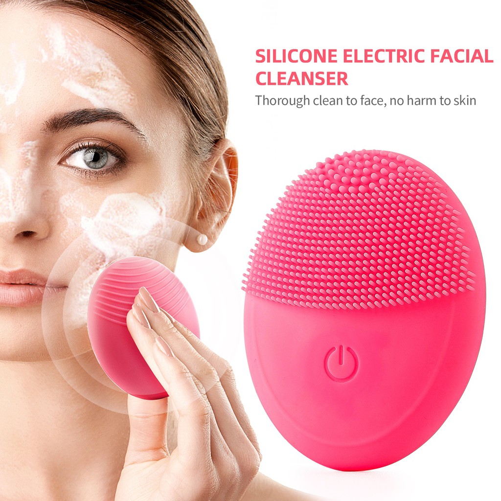 Máy Rửa Mặt Tẩy Trang Mini Bằng Silicone Tiện Dụng