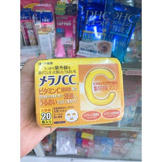 Mặt nạ Melano CC Vitamin C hộp 20 miếng